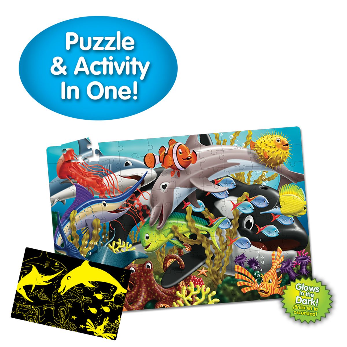 Puzzle care straluceste in intuneric The Learning Journey Viata Marina - poza 4