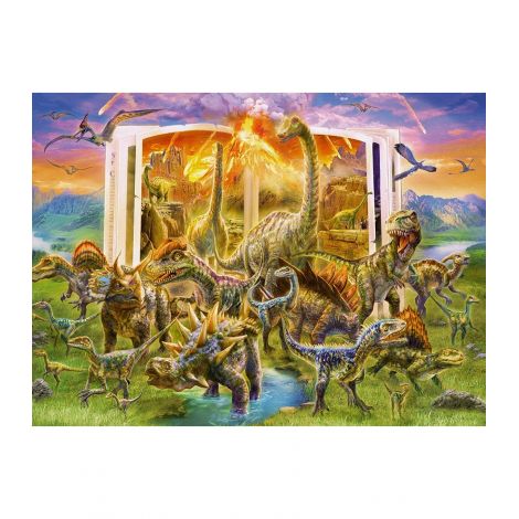 PUZZLE CARTEA DINOZAURILOR, 300 PIESE - poza 2