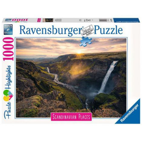 PUZZLE CASCADA HAIFOSS ISLANDA, 1000 PIESE - poza 1