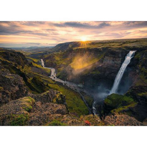 PUZZLE CASCADA HAIFOSS ISLANDA, 1000 PIESE - poza 2