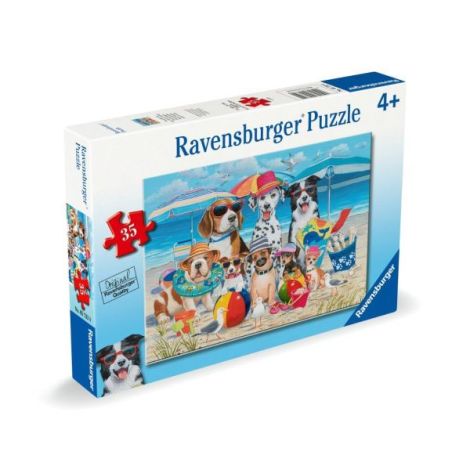 Puzzle catei la plaja 35 piese - poza 2