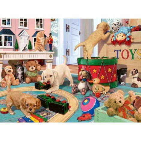 Puzzle catei si jucarii 150 piese - poza 1
