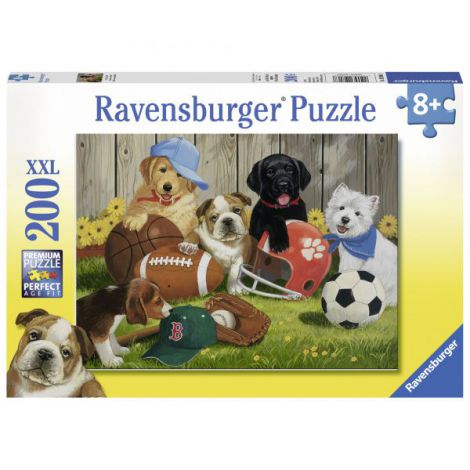 PUZZLE CATELUSI SPORTIVI, 200 PIESE - poza 1