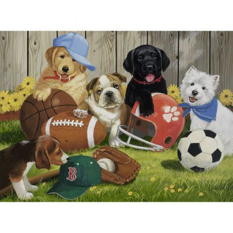 PUZZLE CATELUSI SPORTIVI, 200 PIESE - poza 2