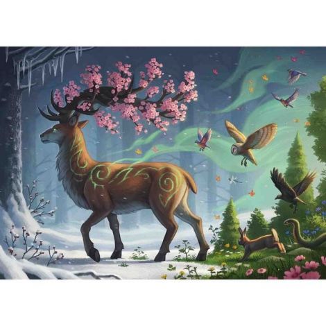 Puzzle Cerb In Padure, 1000 Piese - poza 1