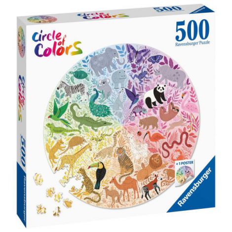 PUZZLE CERC ANIMALE, 500 PIESE - poza 3