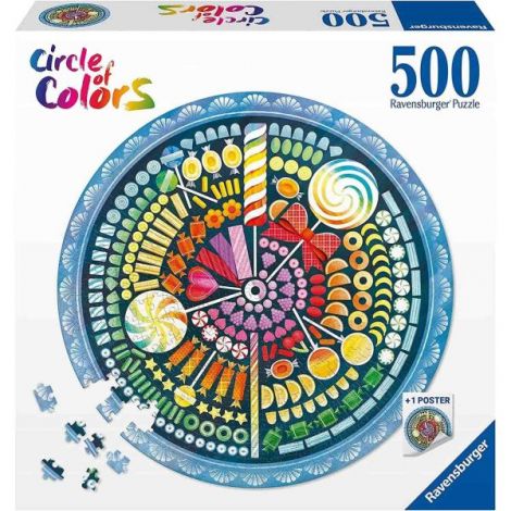 Puzzle Cerc Bomboane, 500 Piese - poza 2