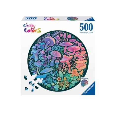 Puzzle cerc ciuperci 500 piese - poza 2