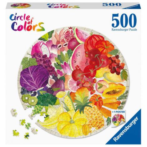 PUZZLE CERC FRUCTE SI LEGUME, 500 PIESE - poza 1