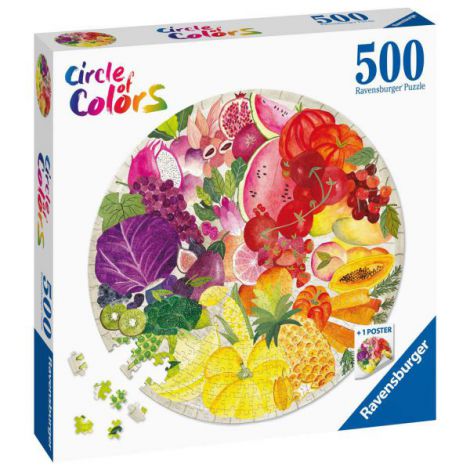 PUZZLE CERC FRUCTE SI LEGUME, 500 PIESE - poza 3