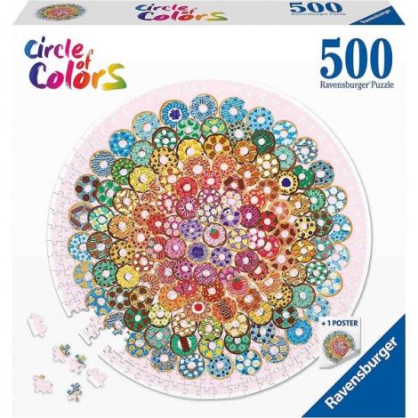 Puzzle Cerc Gogosi Americane, 500 Piese - poza 2