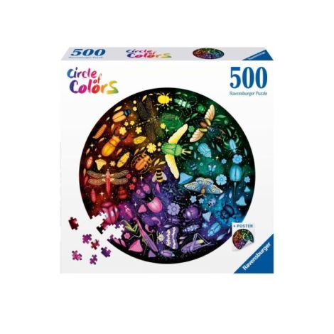 Puzzle cerc insecte 500 piese - poza 2