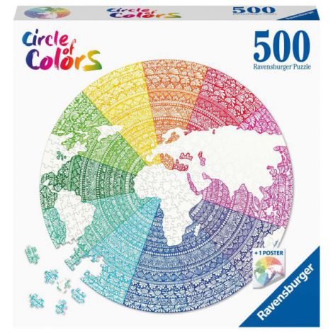 PUZZLE CERC MANDALA, 500 PIESE - poza 1