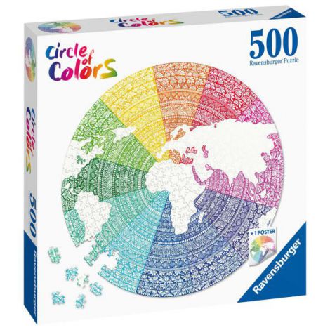 PUZZLE CERC MANDALA, 500 PIESE - poza 3