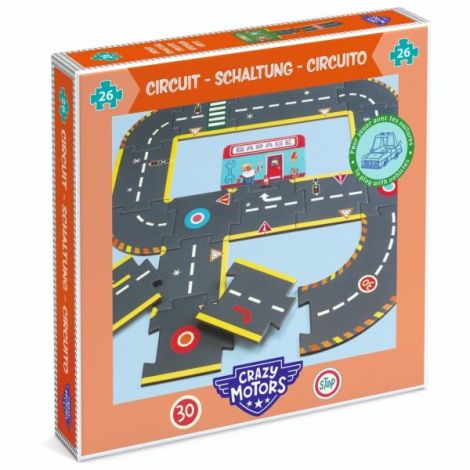 Puzzle Circuit gigant de curse, Djeco - poza 1