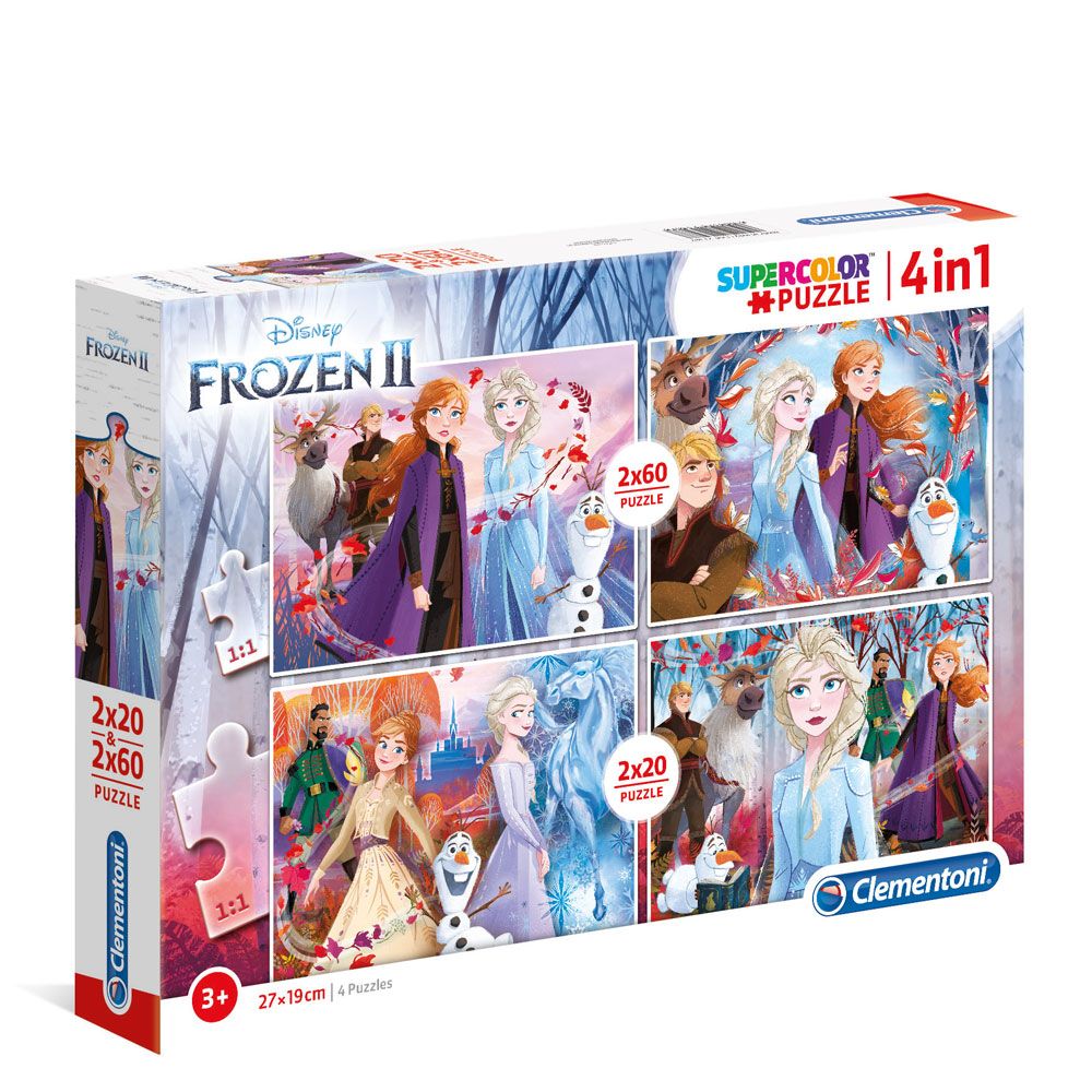 Puzzle Clementoni 2x20+2x60 piese Frozen 2 - poza 1