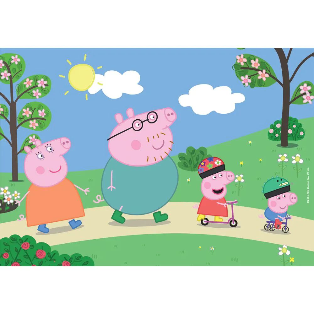Puzzle Clementoni 2x20 + 2x60 piese Peppa Pig 24799 - poza 4