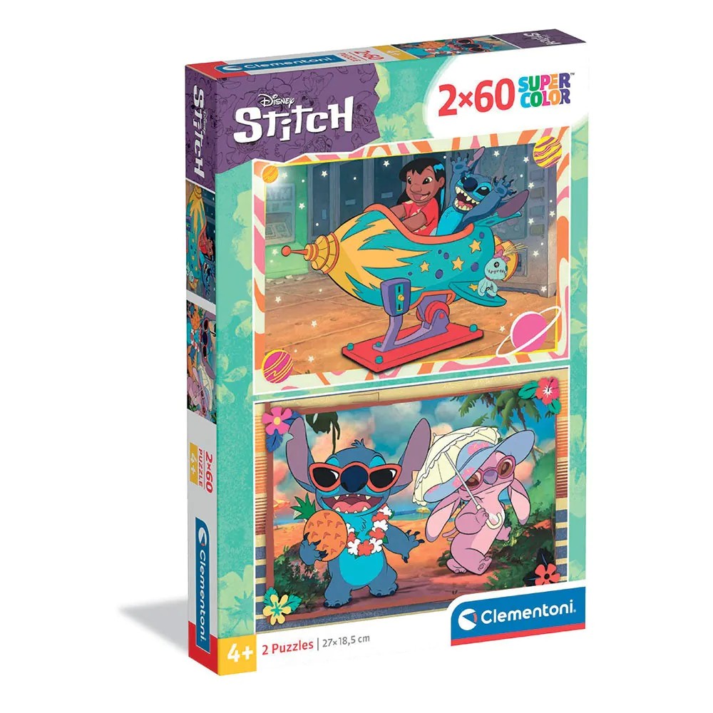 Puzzle Clementoni 2x60 piese Disney Stitch 24822