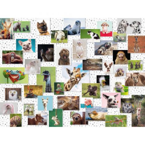 PUZZLE COLAJ CU ANIMALE, 1500 PIESE - poza 3