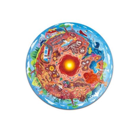 Puzzle copii arheologie, cu lumini led (38 piese) - poza 1