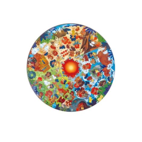 Puzzle copii epoca de piatra, cu lumini led (102 piese) - poza 1