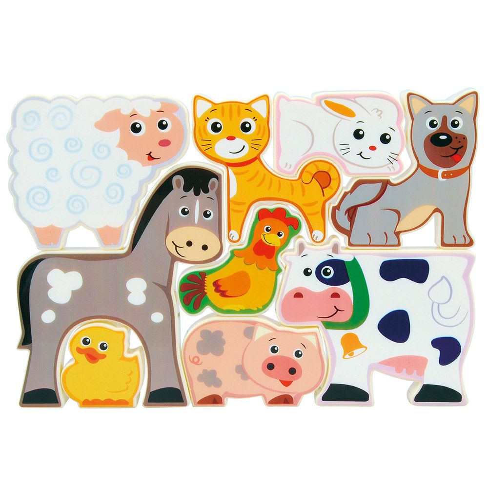 Puzzle cu animale de ferma Play Go Farm House - poza 1