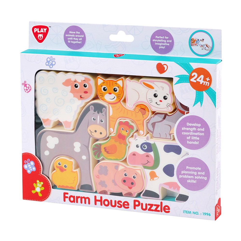 Puzzle cu animale de ferma Play Go Farm House - poza 2