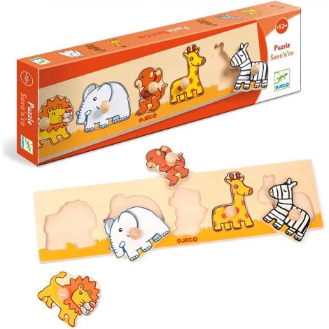 Puzzle cu buton Savana - poza 1