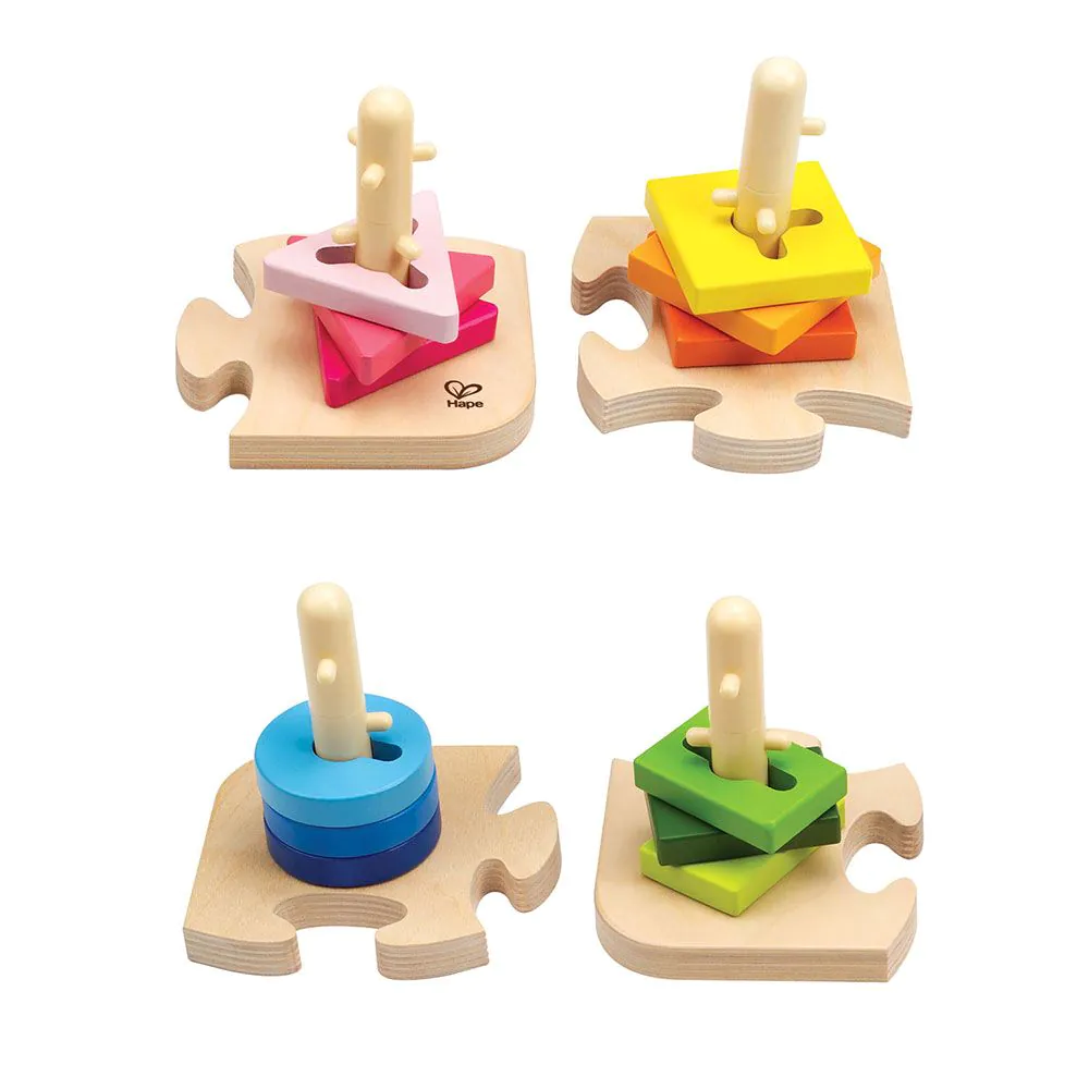 Puzzle cu forme de sortare Hape Creative Peg Puzzle - poza 2