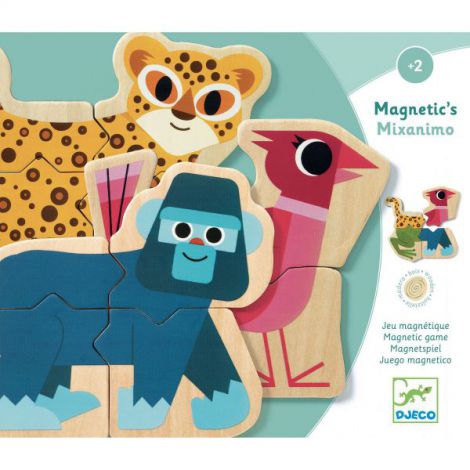 Puzzle cu magneti Djeco Mixanimo - poza 1