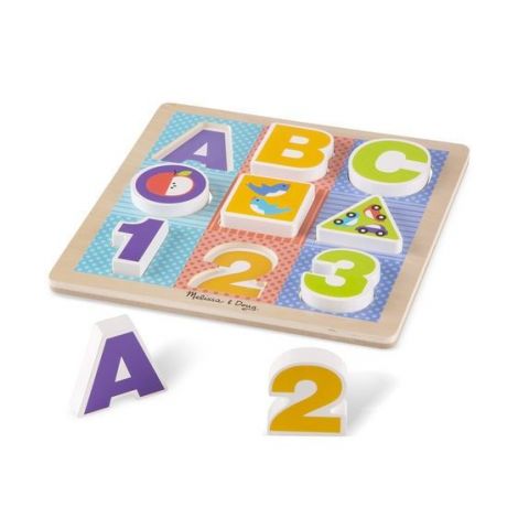Puzzle cu piese mari pentru belelusi Melissa and Doug - poza 3