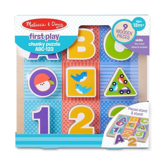 Puzzle cu piese mari pentru belelusi Melissa and Doug