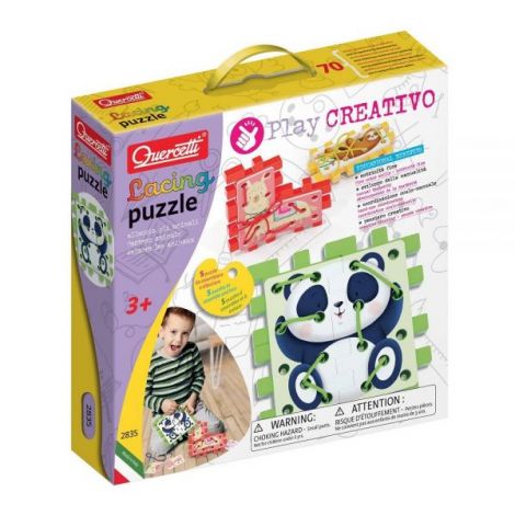 Puzzle cu sireturi, 3 ani+, Quercetti Q02835 - poza 1