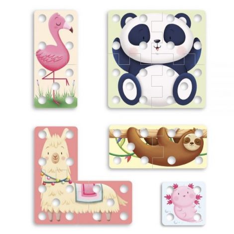 Puzzle cu sireturi, 3 ani+, Quercetti Q02835 - poza 2