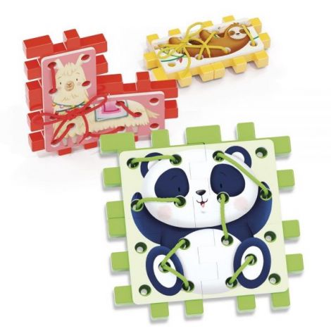 Puzzle cu sireturi, 3 ani+, Quercetti Q02835 - poza 3