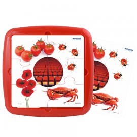 Puzzle Culoarea rosie - poza 1