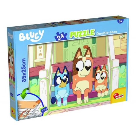 Puzzle de colorat - bluey & mr monkey jocks (24 piese) - poza 1