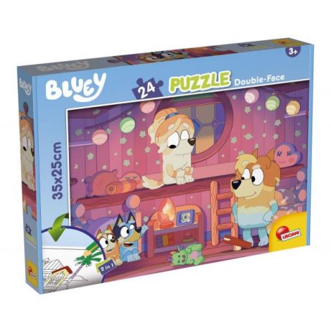 Puzzle de colorat - bluey si ora de povesti (24 piese)