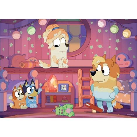 Puzzle de colorat - bluey si ora de povesti (24 piese) - poza 2