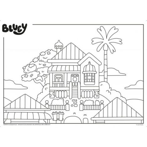 Puzzle de colorat - bluey si ora de povesti (24 piese) - poza 3