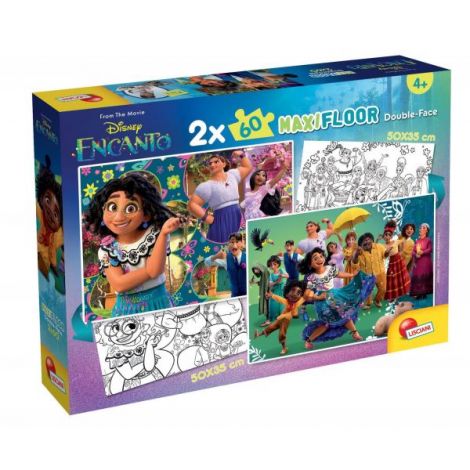 Puzzle de colorat - encanto (2 x 60 piese) - poza 1
