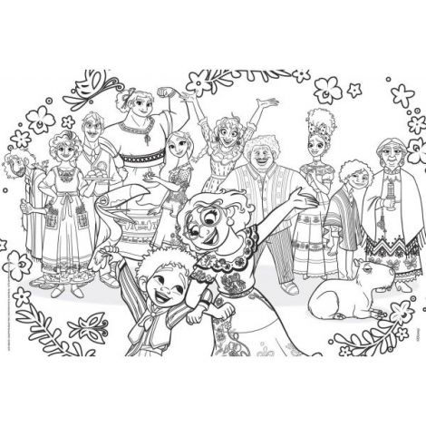 Puzzle de colorat - encanto (2 x 60 piese) - poza 5