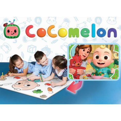 Puzzle de colorat maxi - cocomelon la masa (60 piese) - poza 3