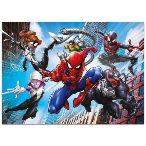 Puzzle de colorat maxi - spiderman (4 x 48 de piese) - poza 2