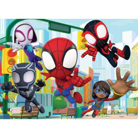 Puzzle de colorat - paienjenelul marvel și prietenii lui uimitori (24 de piese) - poza 2