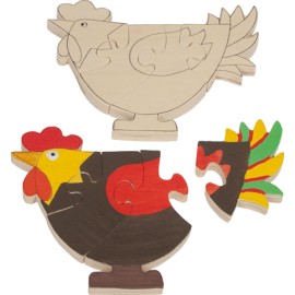 Puzzle de decorat animale - poza 3
