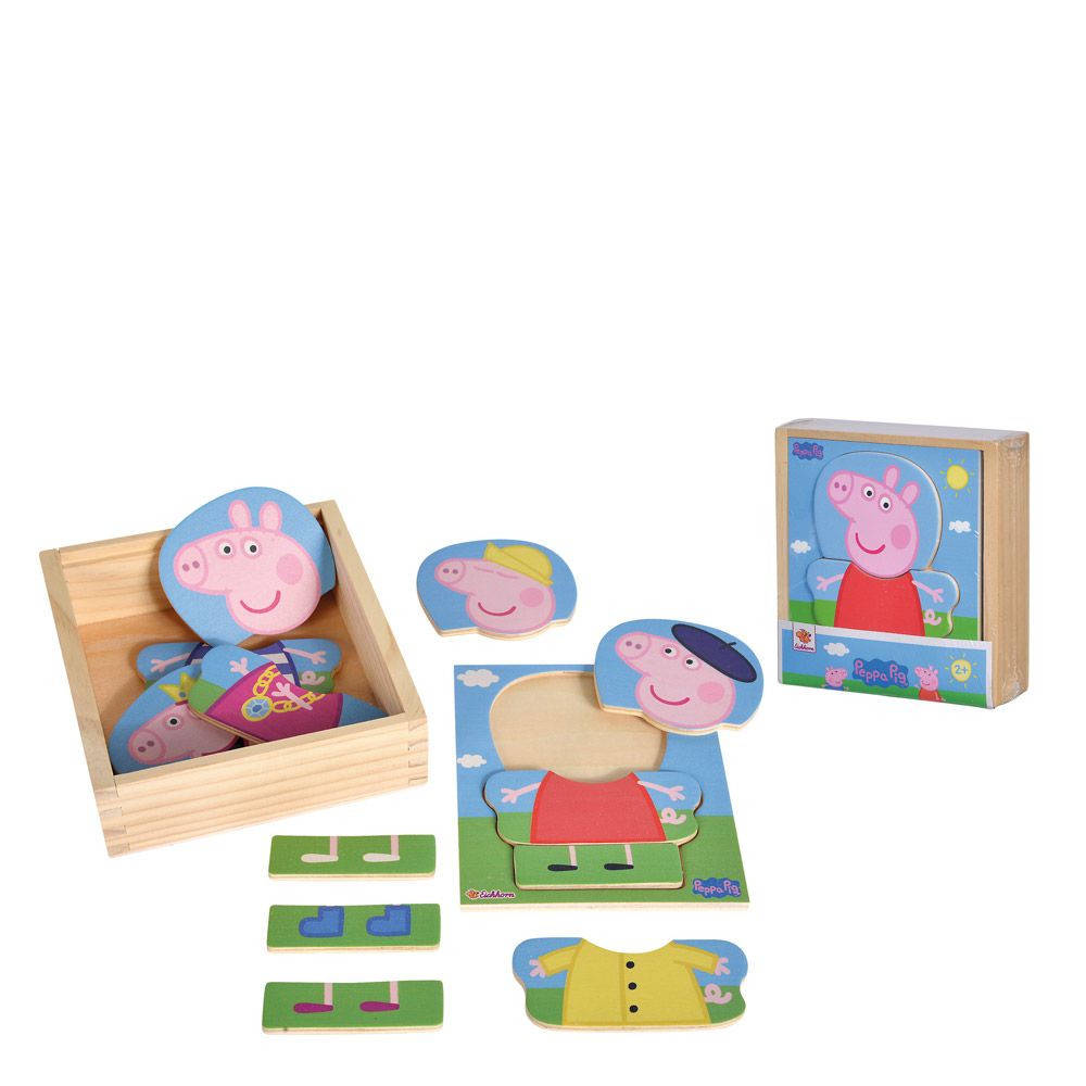 Puzzle de lemn Simba Peppa Pig Dress Up - poza 4