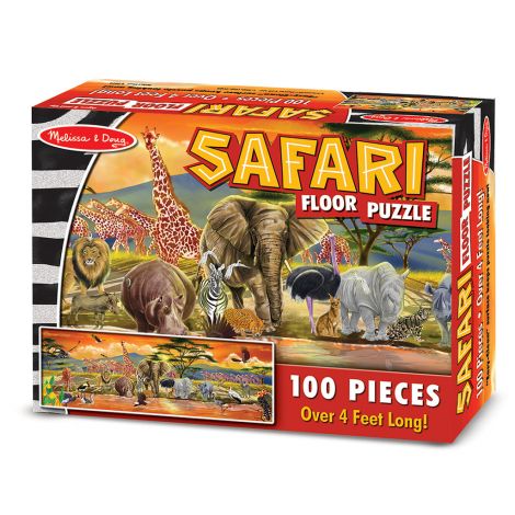 Puzzle de podea 100 piese, Safari, Melissa and Doug 2873 - poza 1