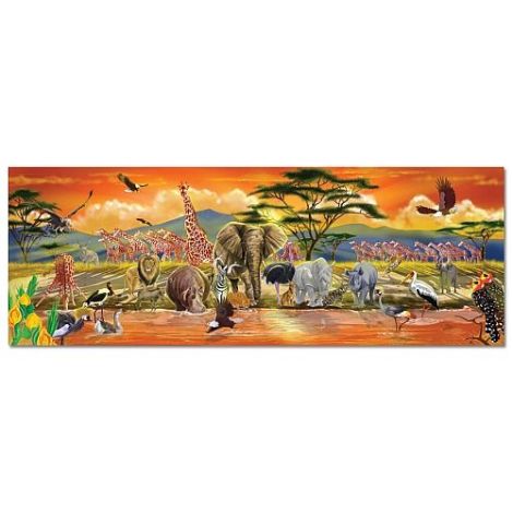 Puzzle de podea 100 piese, Safari, Melissa and Doug 2873 - poza 2