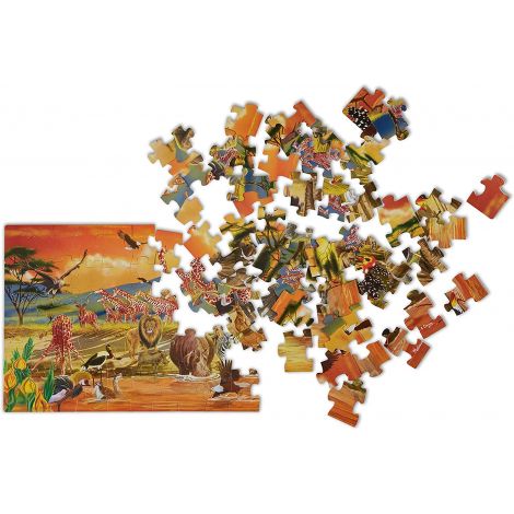 Puzzle de podea 100 piese, Safari, Melissa and Doug 2873 - poza 3